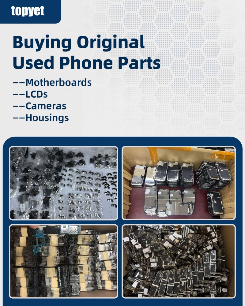 Achiziționarea de piese de telefon originale uzate - plăci de bază, LCD-uri, camere, carcase